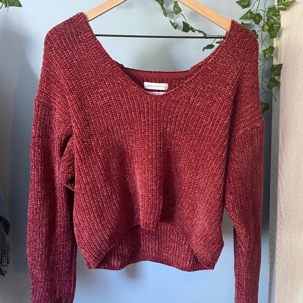 Velvet Long Sleeve from Urban Outfitters. Super cozy and great color!